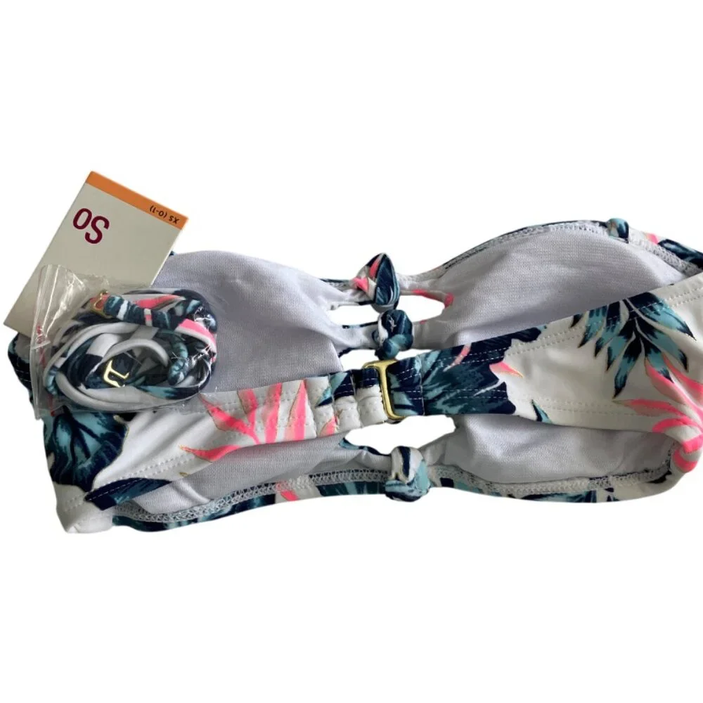 So size XS (0-1) Junior Swim knot front Bandeau Top XS